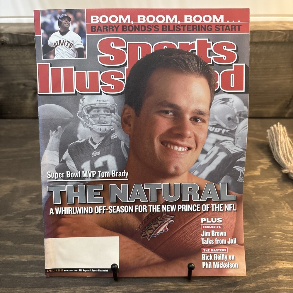 RARE Blank Label Tom Brady Sports Illustrated First Cover The Natural GOAT Apr02